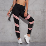 Patchwork Hollow Out Leggings