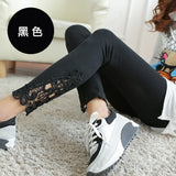 Women Side Lace Fashion Leggings