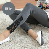 Women Side Lace Fashion Leggings