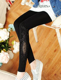 Lace Decoration Plus Size Leggings