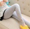 Lace Decoration Plus Size Leggings