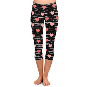 Heart Print Leggings