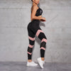 Patchwork Hollow Out Leggings