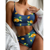 Bikini Lemon Print