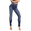 Plus Size Fashion Faux Denim Jeans Leggings