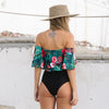 Off The Shoulder One Piece Swimwear