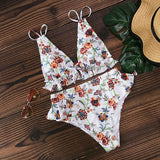 Leaf Print Bikini Set