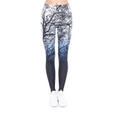 Round Ombre Printing Leggings