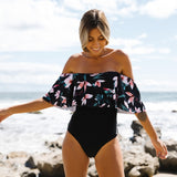 Off The Shoulder One Piece Swimwear