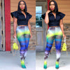 Tie Dye Print High Waist Super Elastic Leggings