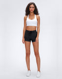 Side Cross Strap Fitness Shorts