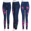 Plus Size Fashion Faux Denim Jeans Leggings