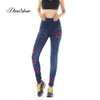 Plus Size Fashion Faux Denim Jeans Leggings